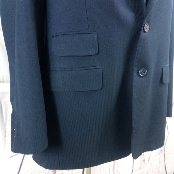 Ccillinni Custom Made 44R Black Blazer Sports Coat - Picture 4 of 8